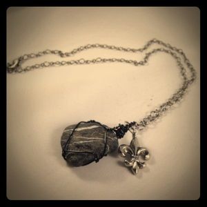Handmade River Rock Necklace